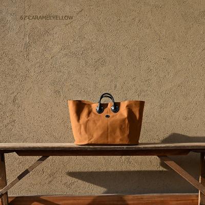 ふるさと納税 東大阪市 OVAL TOTE BAG オーバルトートバッグ KHG-OBT01T [キャラメルイエロー]