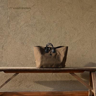 ふるさと納税 東大阪市 OVAL TOTE BAG オーバルトートバッグ KHG-OBT01T [カーキブラウン]