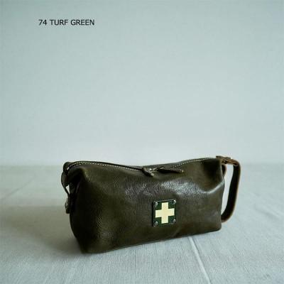 ふるさと納税 東大阪市 BOX POUCH ラウンドポーチ KHG-WBP01T [ターフグリーン]