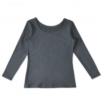 ふるさと納税 松山市 レディース 長袖 丸首あったかインナー 2枚組 23FW-0008W グレー Lサイズ