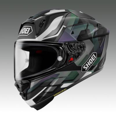 ふるさと納税 稲敷市 SHOEIヘルメット[X-Fifteen VALION(BLACK/SILVER)]L チケット付