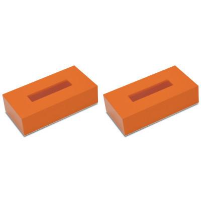 ふるさと納税 かつらぎ町 ティッシュBOX カラー オレンジ 2個組 すっきりシンプルなティッシュケース