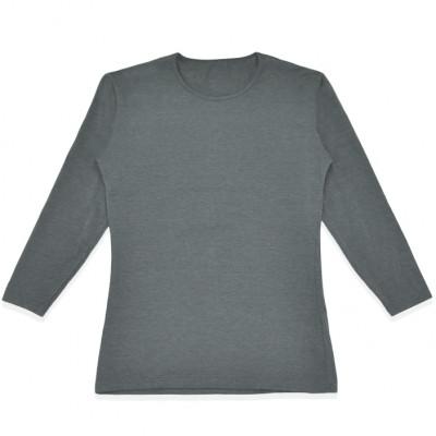 ふるさと納税 松山市 メンズ 長袖 丸首あったかインナー 2枚組 WCPM-01 グレー Lサイズ