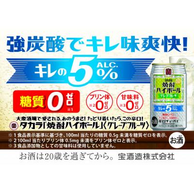 ふるさと納税 四日市市 宝焼酎ハイボール キレの5%グレープフルーツ 350ml缶 24本