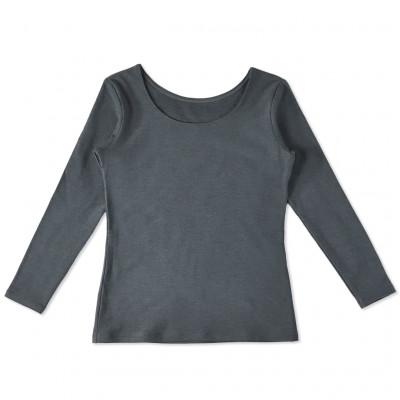 ふるさと納税 松山市 レディース 長袖 丸首あったかインナー 2枚組 WCPM-03W グレー Mサイズ