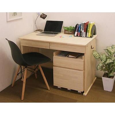 ふるさと納税 筑後市 天然木パイン材デスク(学習机)「エル」2点セット