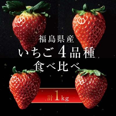 ふるさと納税 伊達市 [2026年発送]完熟 いちご 贅沢食べ比べ 4品種セット(1箱)F20C-533