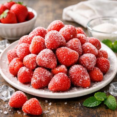 ふるさと納税 ひたちなか市 完熟いちごの冷凍1kgパウチ ヘタなし