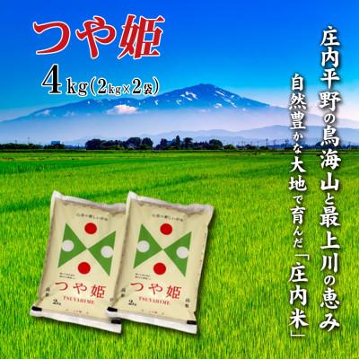 ふるさと納税 酒田市 令和7年産 山形県庄内米 つや姫 精米 4kg(2kg×2袋)
