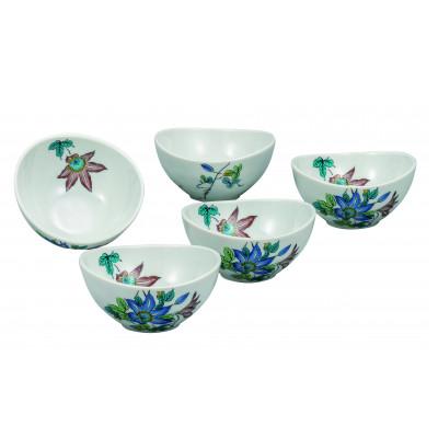 ふるさと納税 能美市 九谷焼 3.5号小鉢揃・鉄仙(5枚セット)