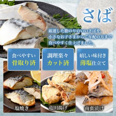 ふるさと納税 門川町 骨取りさば切身と鮭カットのセット(合計約1.3kg)サーモン切り落とし付き |  | 02