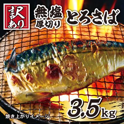 ふるさと納税 銚子市 [訳あり]無塩厚切りとろさば 約3.5kg