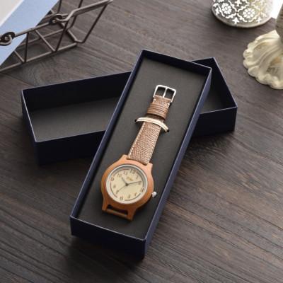 ふるさと納税 東川町 木製腕時計シルバーリングタイプ ケヤキ[0092-008]