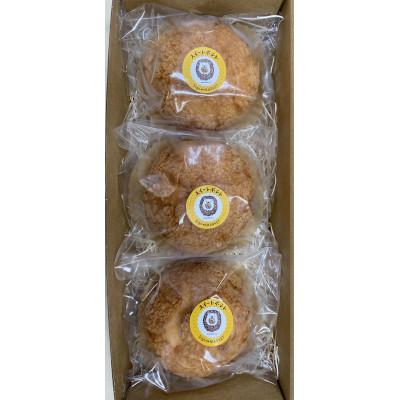 ふるさと納税 潟上市 [サキホコレ米粉使用]かたがみシュー(スイートポテト)3個 シュークリーム