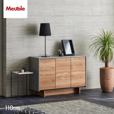 ふるさと納税 大川市 サイドボード 幅110cm リビング収納 ルーラー2 ヴィンテージナチュラル[モーブル/大川家具]