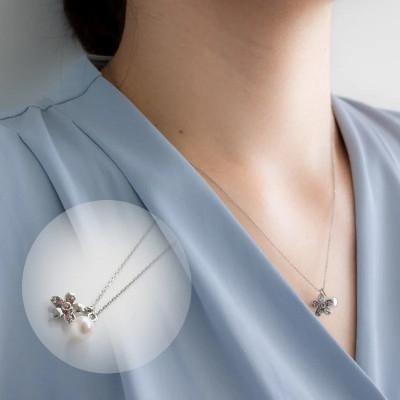 ふるさと納税 松山市 さくらひめパールネックレス/シルバー