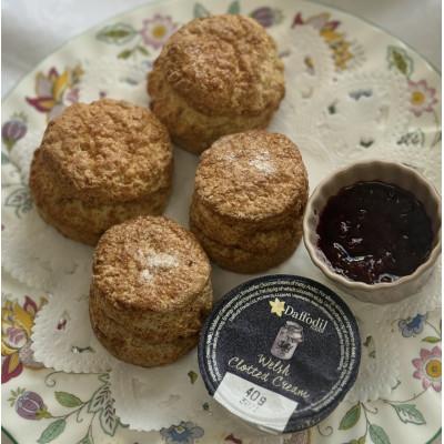 ふるさと納税 大網白里市 本場英国の贅沢アフタヌーンティーセット(スコーン2種・焼き菓子2種・ジャム・クロテッドクリーム) |  | 03