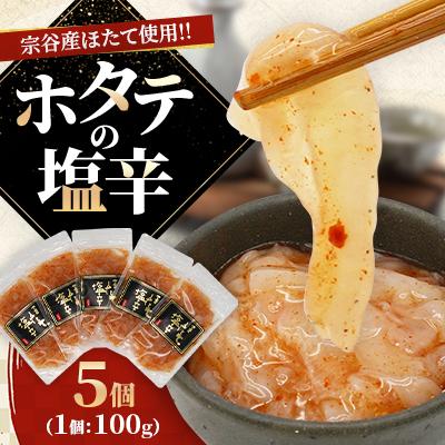 ふるさと納税 稚内市 稚内産 ホタテの塩辛 100g×5個