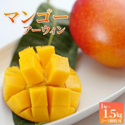 ふるさと納税 富津市 Alon Alon マンゴー(アーウィン)栽培期間中農薬不使用 1kg〜1.5kg BA-5z