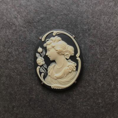 ふるさと納税 瀬戸市 [GRAND CAMEO] 花飾り ブローチ&amp;ペンダントトップ (大)