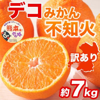 ふるさと納税 宇城市 [先行予約]訳あり 熊本県 宇城市産 甘さと酸味が絶妙 不知火 デコみかん 約7kg(宇城市)