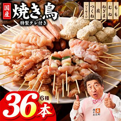 ふるさと納税 泉佐野市 やきとり セット6種36本