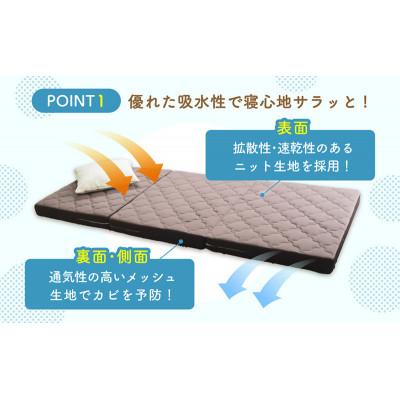 ふるさと納税 豊郷町 期間限定!生活応援 ぷちスリム セミシングル ブルー 12cm高反発マットレス[53820553]_1