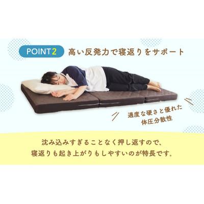 ふるさと納税 豊郷町 期間限定!生活応援 ぷちスリム セミシングル ブルー 12cm高反発マットレス[53820553]_2