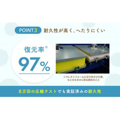 ふるさと納税 豊郷町 期間限定!生活応援 ぷちスリム セミシングル ブルー 12cm高反発マットレス[53820553]_3