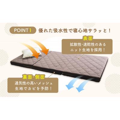 ふるさと納税 豊郷町 期間限定!生活応援 ぷちスリム セミシングル ベージュ12cm高反発マットレス[53820554]_1