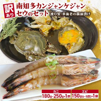 ふるさと納税 南知多町 訳あり 南知多カンジャンケジャン・セウのセット