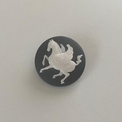 ふるさと納税 瀬戸市 ペガサスブローチ&amp;ペンダントトップ グレー