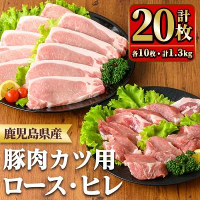 ふるさと納税 湧水町 鹿児島県産ロースカツ・ヒレカツセット 合計20枚(y531)(湧水町)
