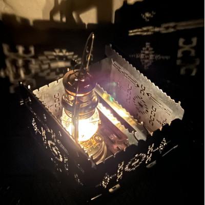 ふるさと納税 高松市 3WAY焚火BOXオルテガ柄スタンダードセット(五徳M×2,S×2付属)