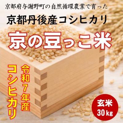 ふるさと納税 与謝野町 令和7年 京都府産「京の豆っこ米」 玄米30kg おいしい丹後のコシヒカリ 農家直送