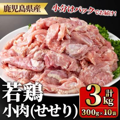 ふるさと納税 湧水町 鹿児島県産若鶏小肉(せせり)(300g×10袋・合計3kg) y547(湧水町)