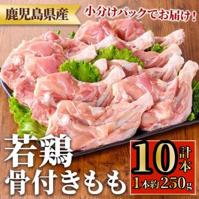 ふるさと納税 湧水町 鹿児島県産若鶏骨付きもも(約250g×10袋・合計2.5kg) y535(湧水町)