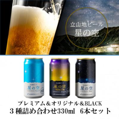 ふるさと納税 立山町 立山地ビール 星の空 3種詰め合わせ 330ml×6本セット 飲み比べ 国産