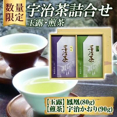 ふるさと納税 宇治市 [数量限定]宇治茶 玉露「鳳凰」・煎茶「宇治かおり」詰合せ[R2-53]京都・宇治 自社工場製造
