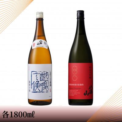 ふるさと納税 南魚沼市 [季節限定]純米大吟醸 八海山 時季限定・八海山しぼりたて原酒 越後で候 青 一升瓶セット