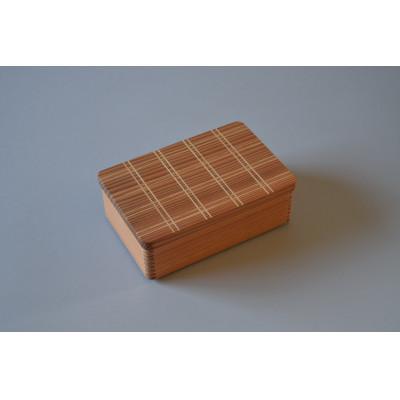 ふるさと納税 山武市 山武杉のお弁当箱 格子 大 450ml