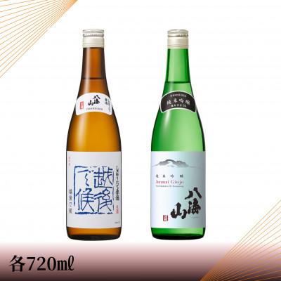 ふるさと納税 南魚沼市 [季節限定品] 八海山しぼりたて原酒 越後で候 青・純米吟醸 八海山 55%四合瓶セット