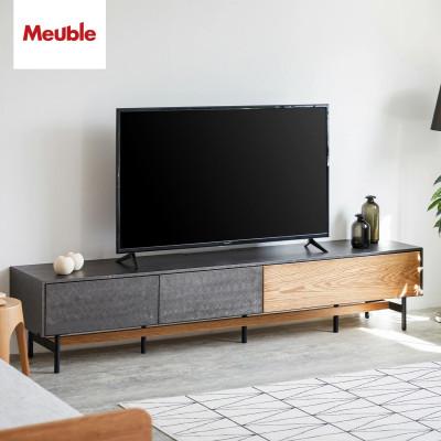 ふるさと納税 大川市 アルヴィン 220cm AVローボード[オークヴィンテージナチュラル][モーブル][大川家具]