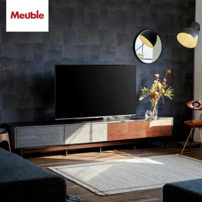 ふるさと納税 大川市 アルヴィン 240cm AVローボード[ウォールナット][モーブル][大川家具]