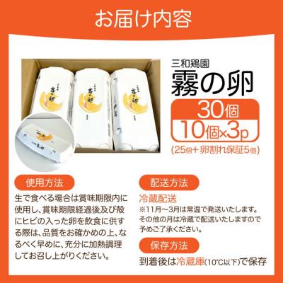 ふるさと納税 亀岡市 新鮮 卵 京都丹波『霧の卵』30個(25個+割れ保証5個) |  | 03