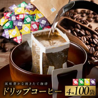 ふるさと納税 泉佐野市 本格ドリップコーヒー 4種 100袋 工場直送 詰合せセット | 