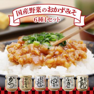 ふるさと納税 岡谷市 国産野菜のおかずみそ6種セット