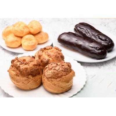 ふるさと納税 三芳町 シュークリーム詰め合わせ(シュークリーム×3個、エクレア×2個、ミニシュー×1袋(20粒))