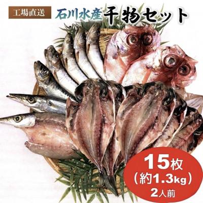 ふるさと納税 横須賀市 干物詰め合わせ 約15枚 約1.3kg 4種 2人前 セット[石川水産]〜神奈川県 横須賀市〜