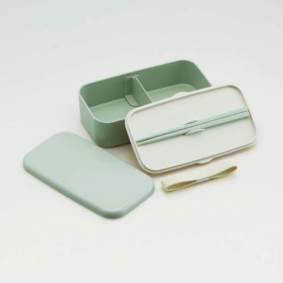 ふるさと納税 奈良市 箸付き 弁当箱 600ml 1段 PLB6HB セピアカラー グリーン skt100 668371 |  | 01